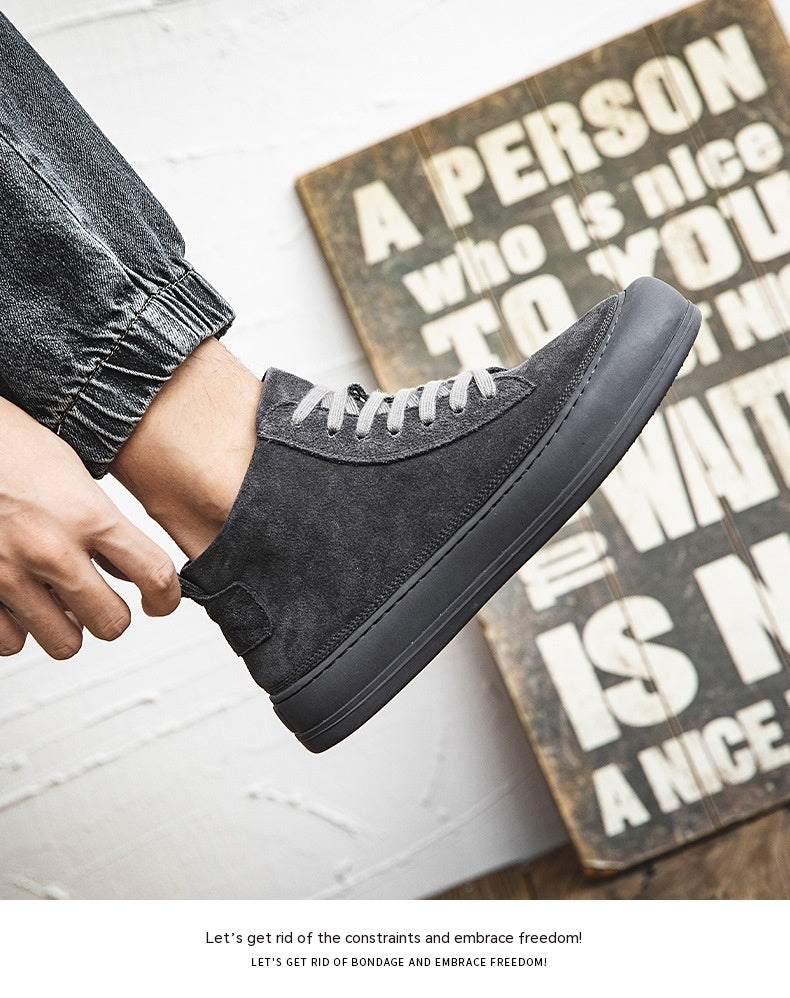 Lässige High-Top Leder Worker-Boots für Herren – Bild 15 | LuxeStyle