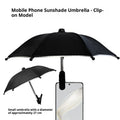 Regenschirm mit Handy-Halterung