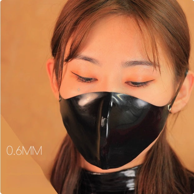 Latex-Gesichtsmaske mit Kopfband