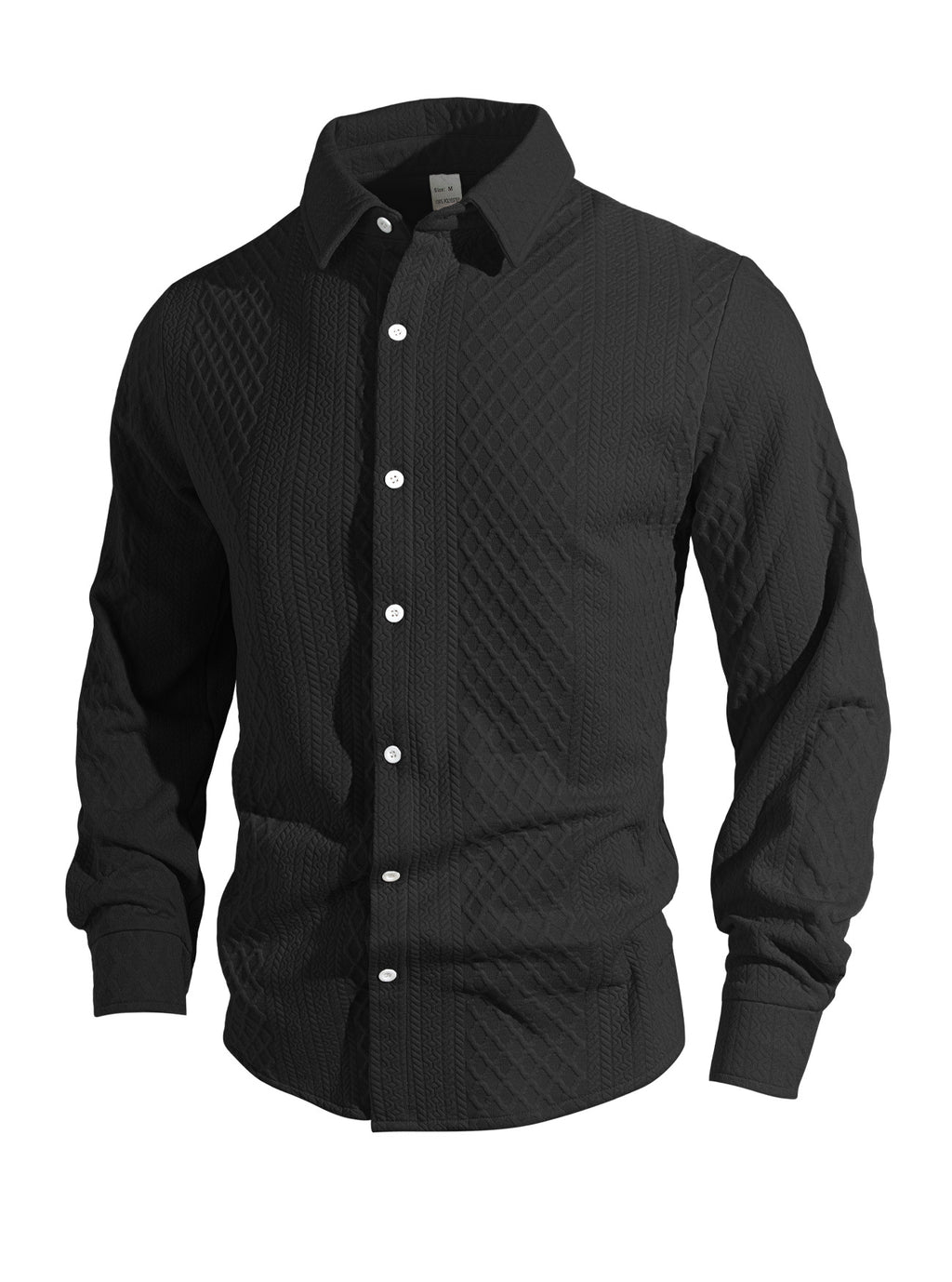 Herren Hemd Strick mit Blumenmuster – Bild 6 | LuxeStyle