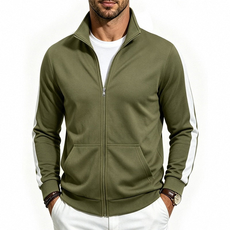 Herren-Jacke Relaxed Fit Sporty Zip-Up