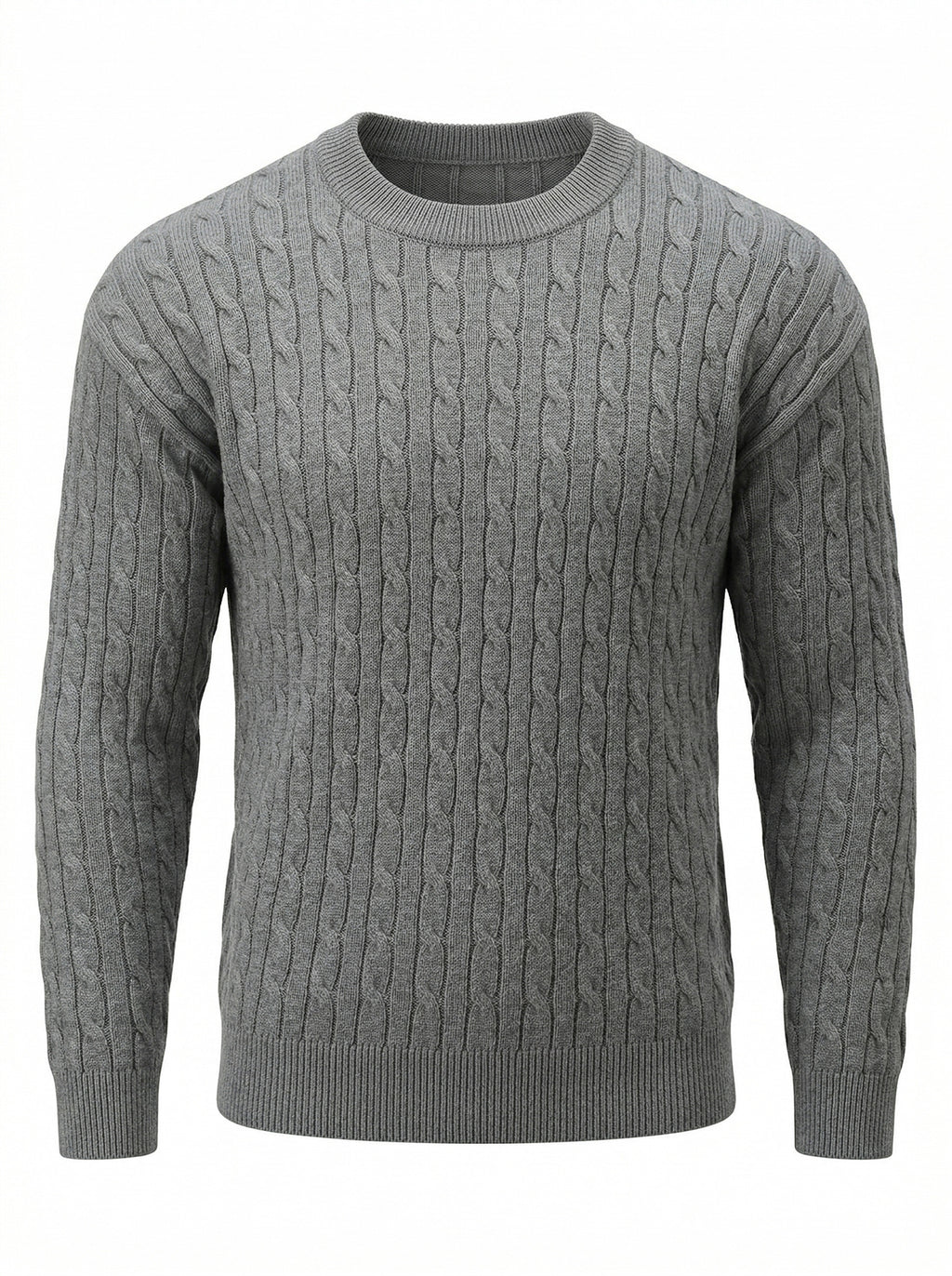 Herren Retro Strickpullover Einfarbig