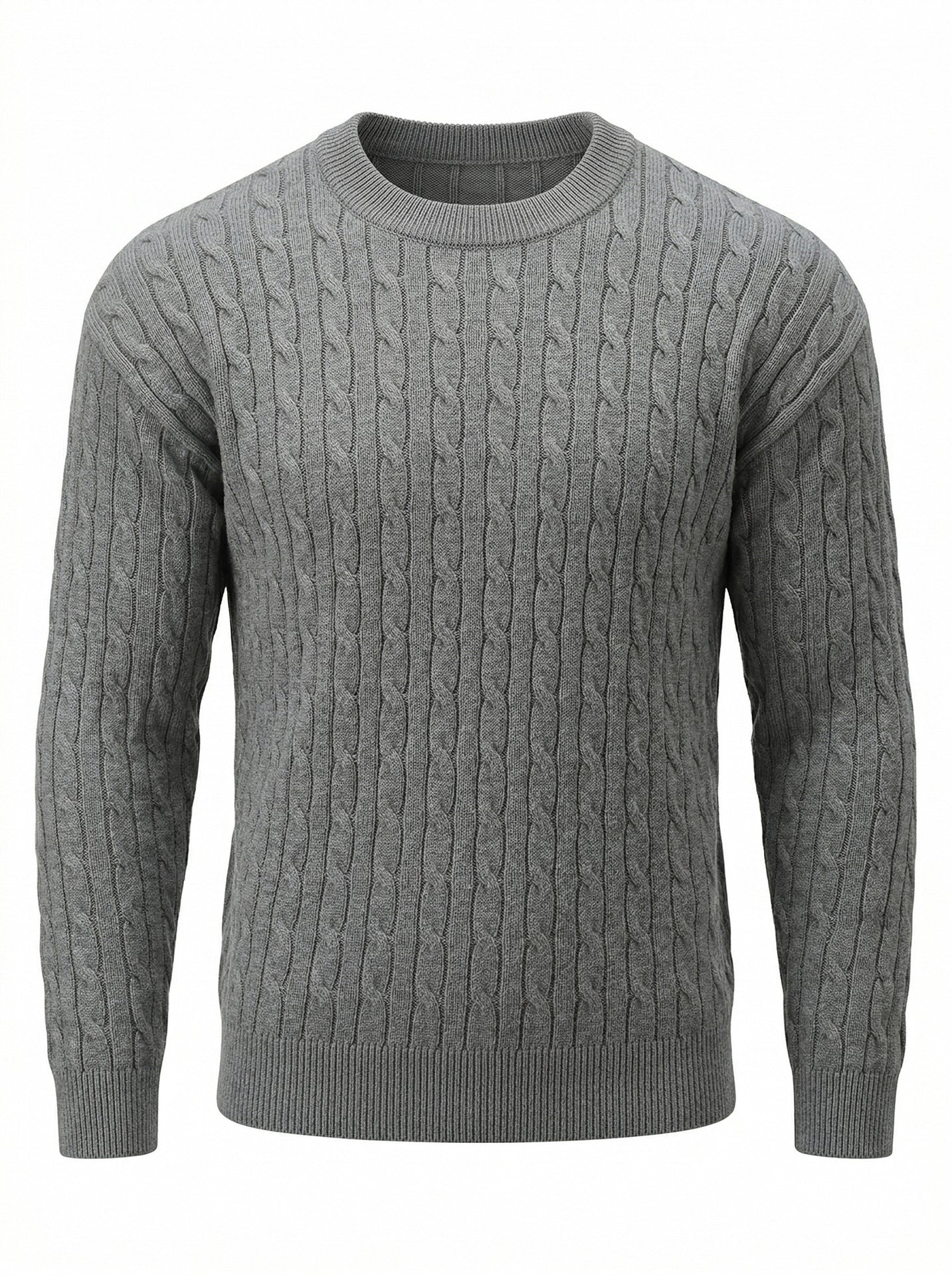 Herren Retro Strickpullover Einfarbig