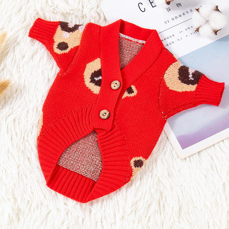Roter Hundemantel für kleine Hunde – Bild 8 | LuxeStyle