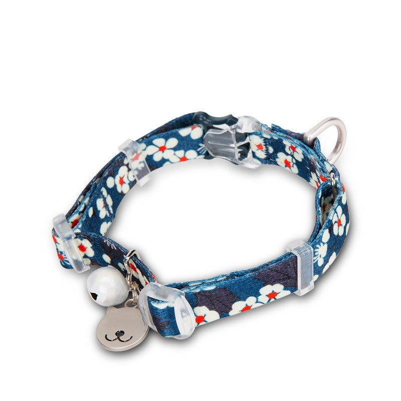 Halsband mit Glöckchen und Blumenmuster für Katzen – Bild 4 | LuxeStyle
