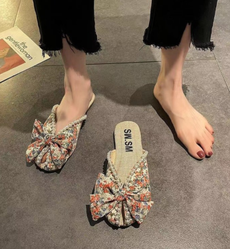 Baotou Schleifen-Sandalen mit Perlen – Bild 6 | LuxeStyle