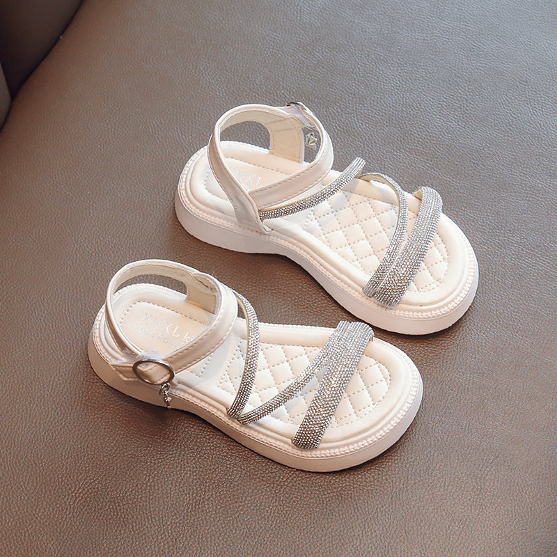 Kinder Prinzessinnen-Slipper mit Strass