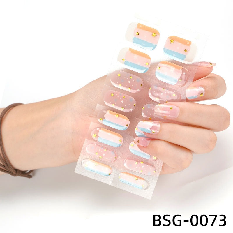 Semi-cured Gel-Nagelsticker 3D-Bronzing – Bild 7 | LuxeStyle