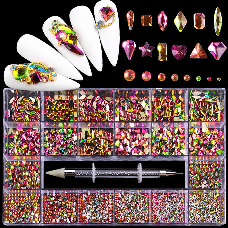 21-Gitter-Box mit Nageldiamanten – Bild 1 | LuxeStyle