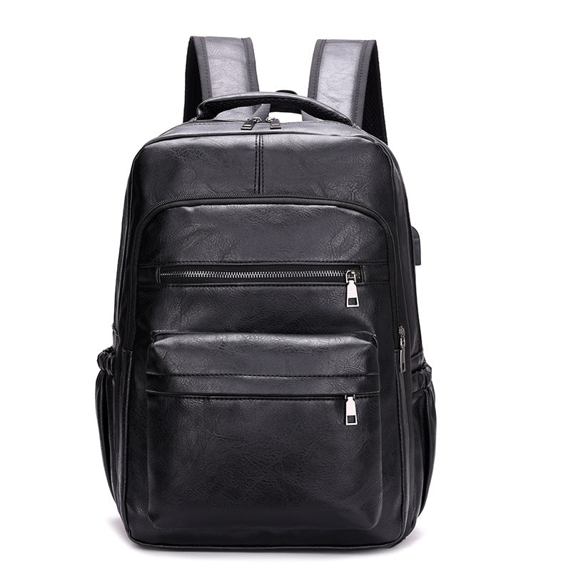 Retro PU-Lederrucksack mit viel Stauraum – Bild 3 | LuxeStyle