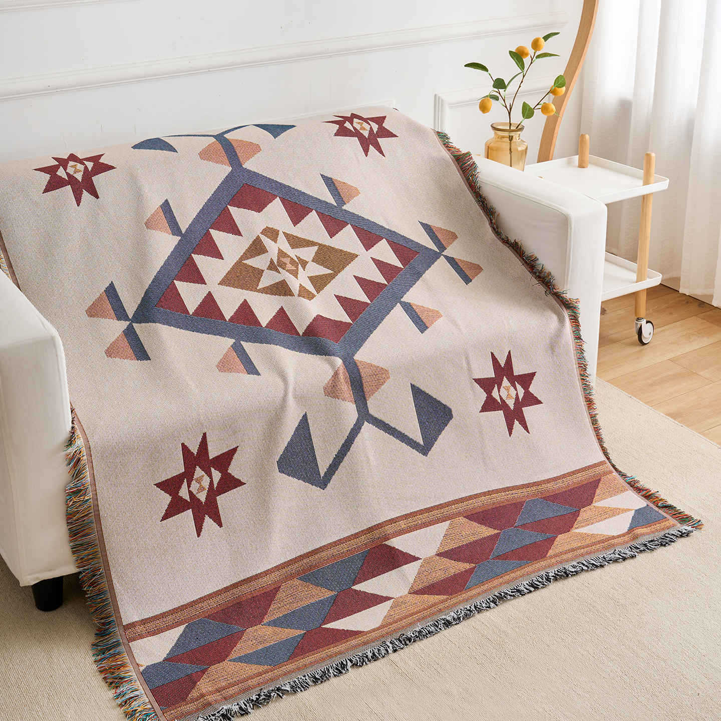 Deko-Wandbehang aus Polyester-Baumwoll-Mischung