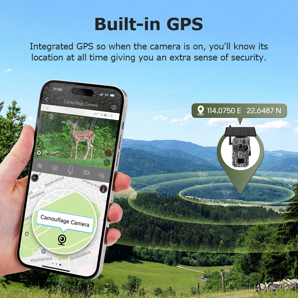 Solar 4G Wildtierkamera mit Nachtsicht