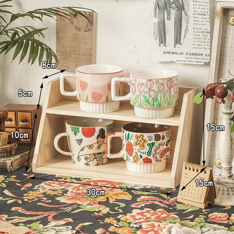 Tassen-Organizer aus Massivholz – Bild 2 | LuxeStyle