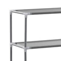 Waschmaschinenregal mit 3 Tablaren, Silber