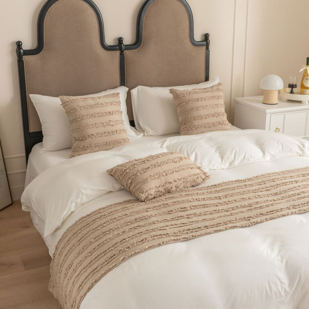 Bettläufer aus Baumwoll-Leinen-Jacquard – Bild 8 | LuxeStyle