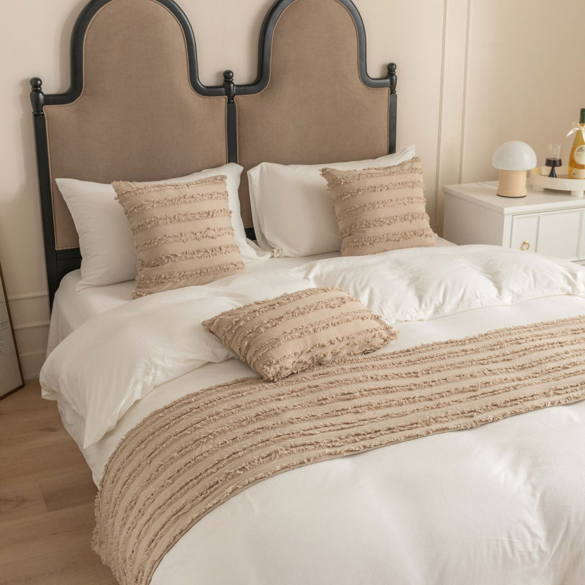 Bettläufer aus Baumwoll-Leinen-Jacquard – Bild 8 | LuxeStyle
