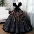 Abendkleid mit V-Ausschnitt – Bild 8 | LuxeStyle