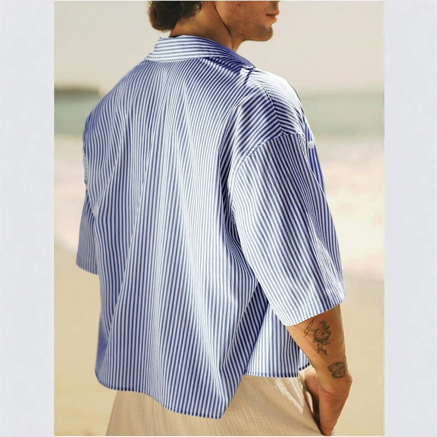 Y2K Loose Fit Kurzarm-Top für Herren
