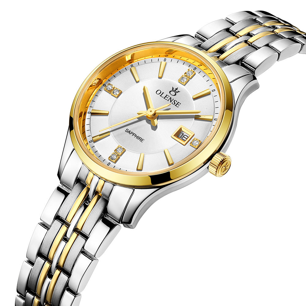 Herrenuhr aus Edelstahl, wasserdichtes Quarz-Set – Bild 3 | LuxeStyle
