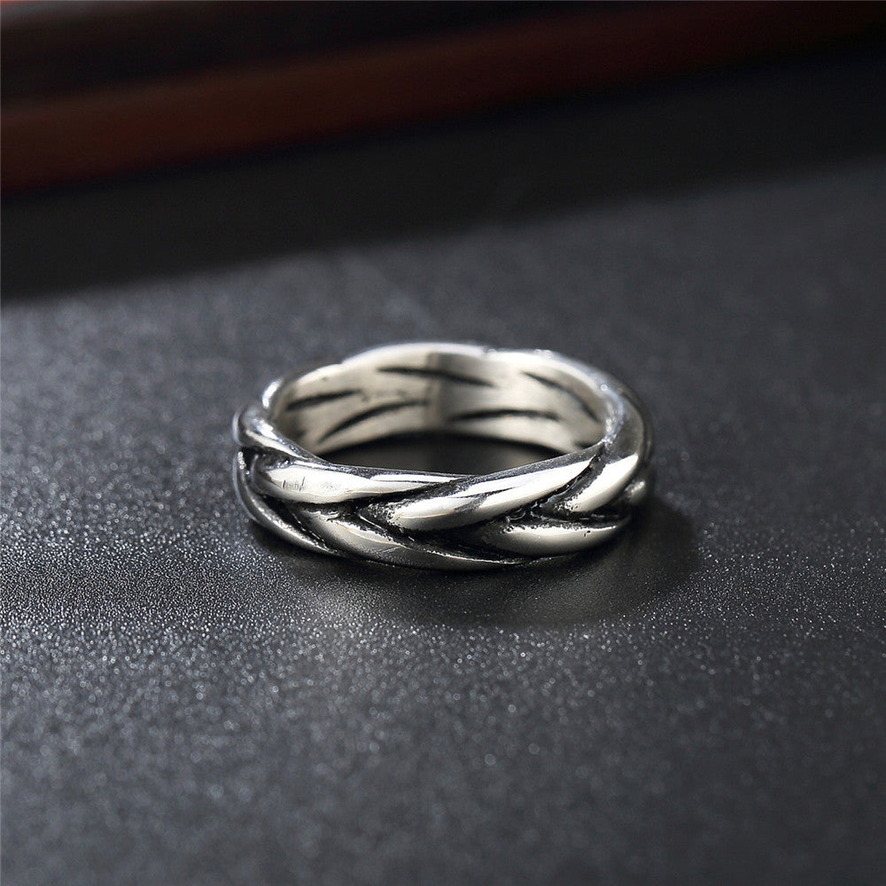 Minimalistischer Edelstahlring