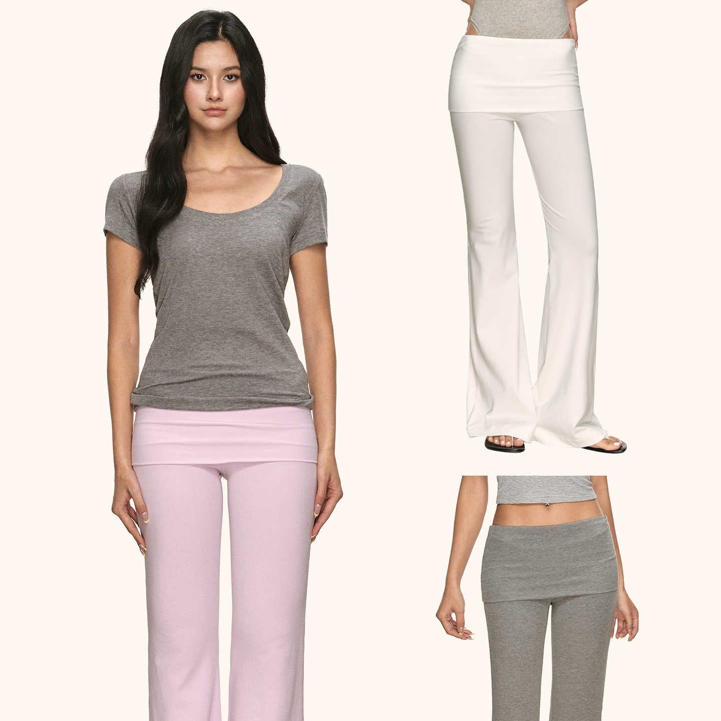 Freizeit-Hose mit Umschlagbund