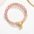 Armband mit Erdbeerquarz-Herzen | LuxeStyle