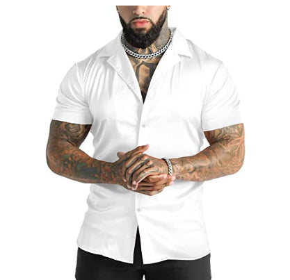 Herren Disco Kurzarmhemd – Bild 2 | LuxeStyle