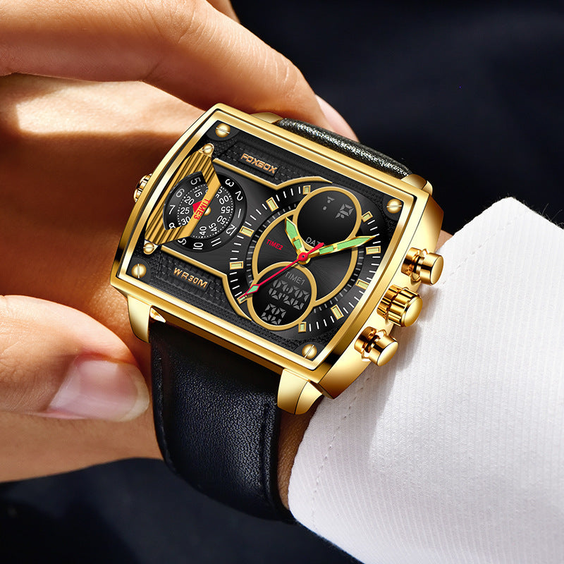 Quarz-Armbanduhr mit Doppeldisplay – Bild 4 | LuxeStyle
