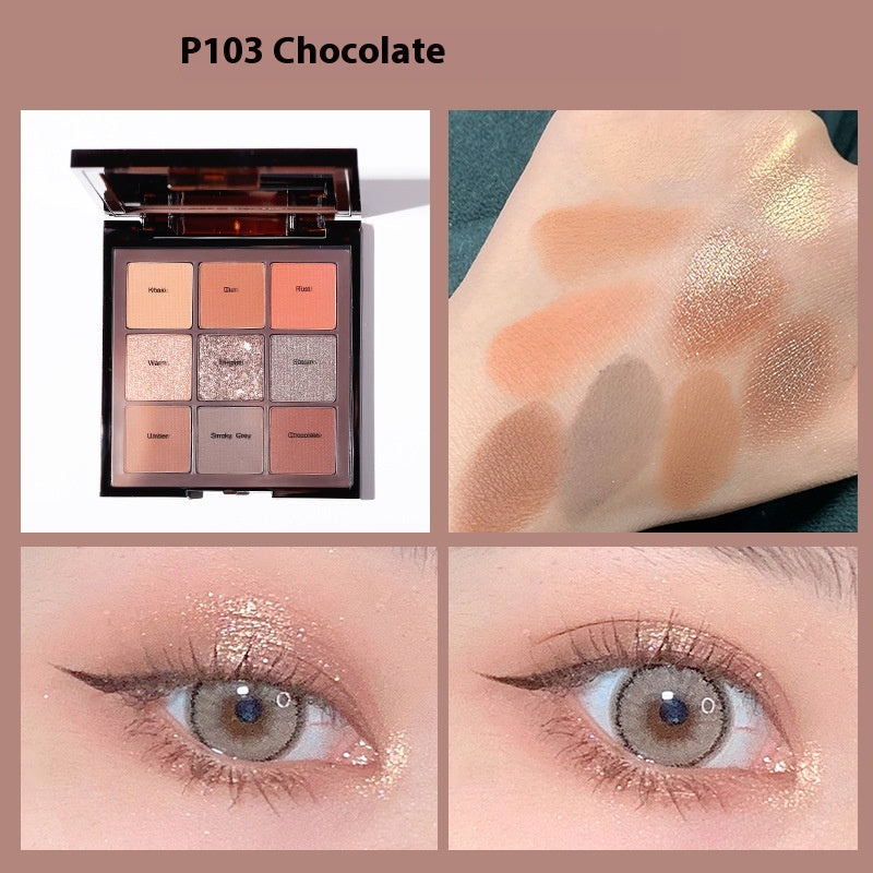 Neun Farben Augen-Malpalette mit Glitzer – Bild 7 | LuxeStyle