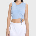 Kurzes ärmelloses Yoga-Top für Damen