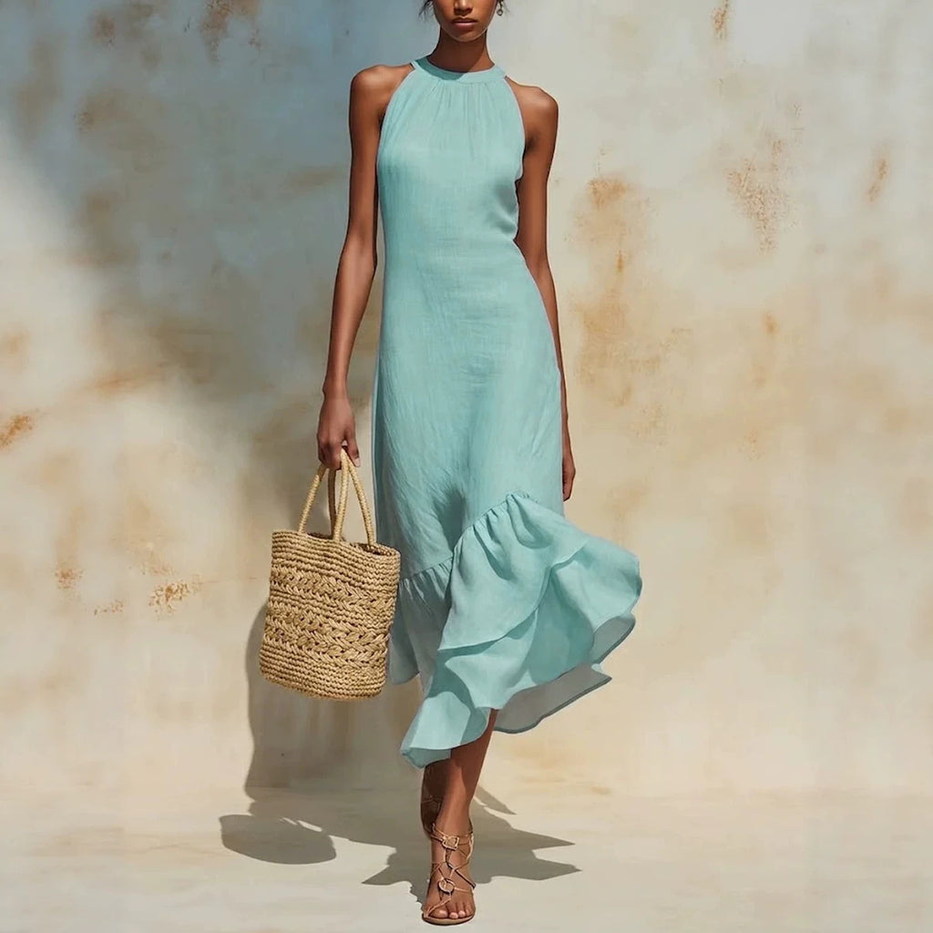 Ruffles Fishtail-Kleid
