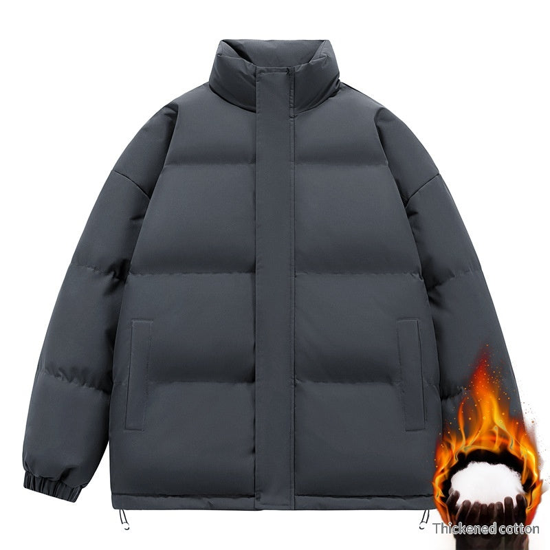 Gefütterte Herrenjacke mit Stehkragen