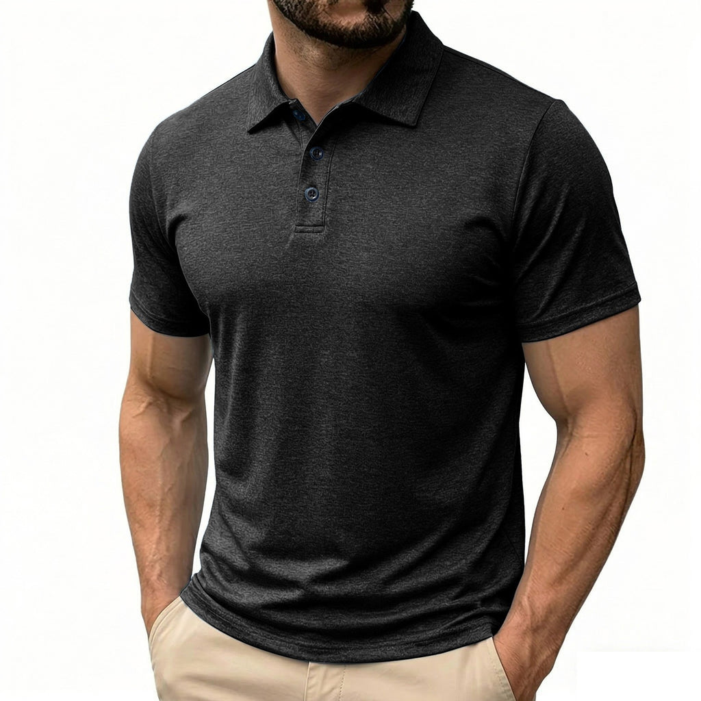 Einheitsfarbenes Kurzarm-Shirt für Herren