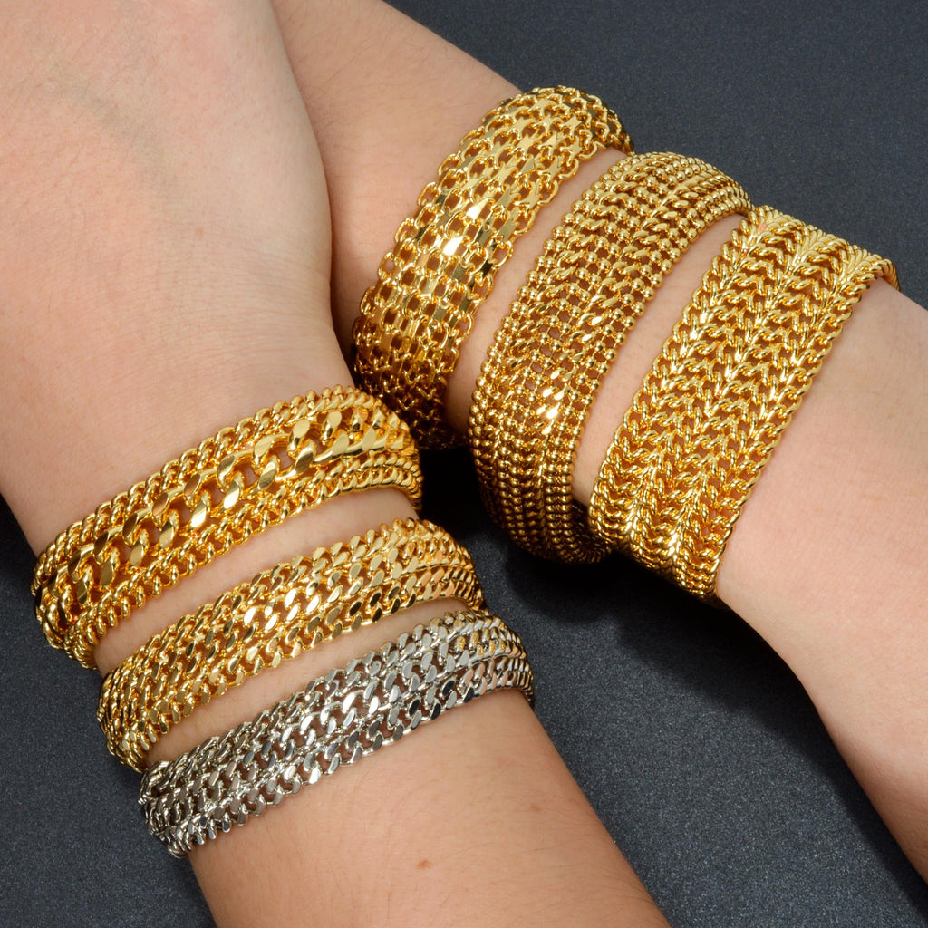 Minimalistisches Doppelreihen-Mesh Armband – Bild 7 | LuxeStyle