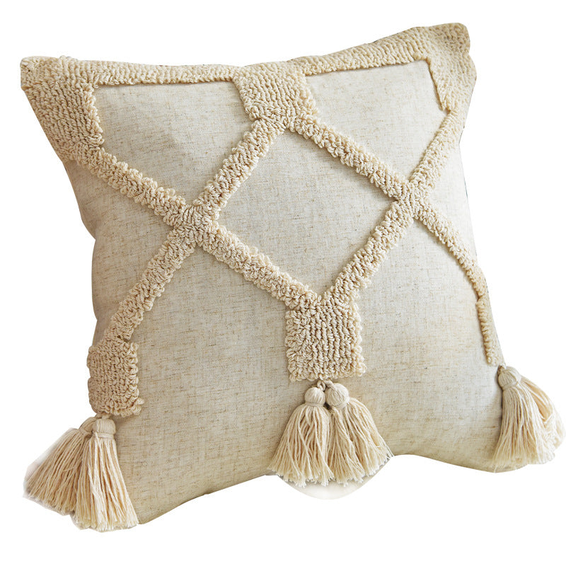 Handgetufteter Kissenbezug Indian Wind | LuxeStyle
