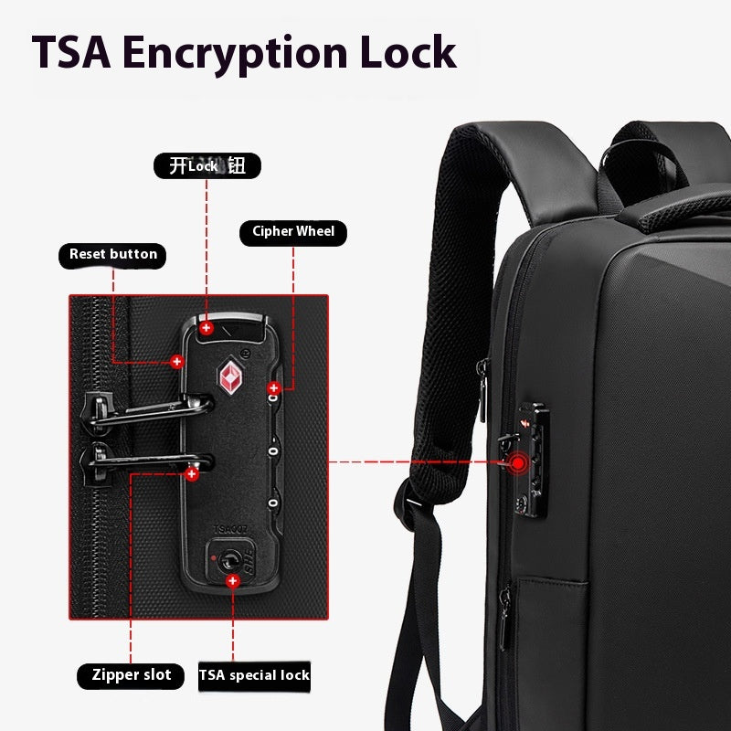 Business Rucksack mit Zahlenschloss