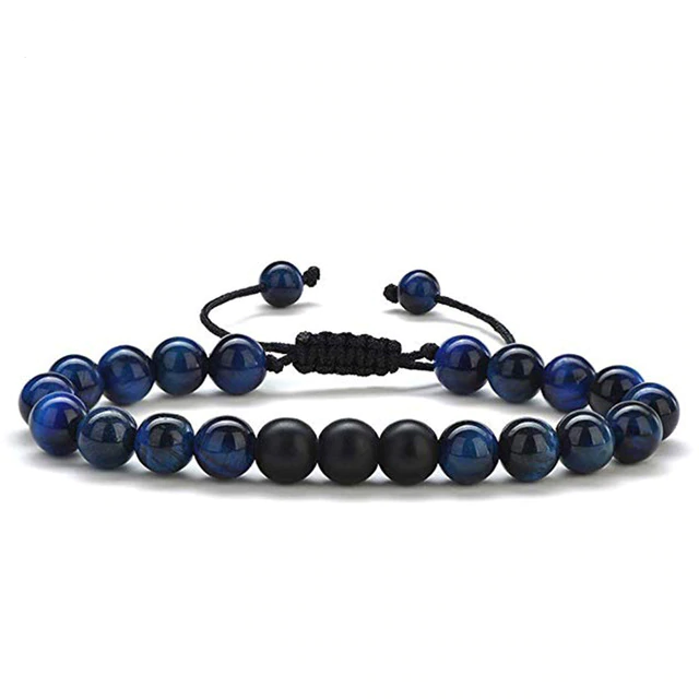 Tiger Eye Partnerarmbänder aus mattem Achat