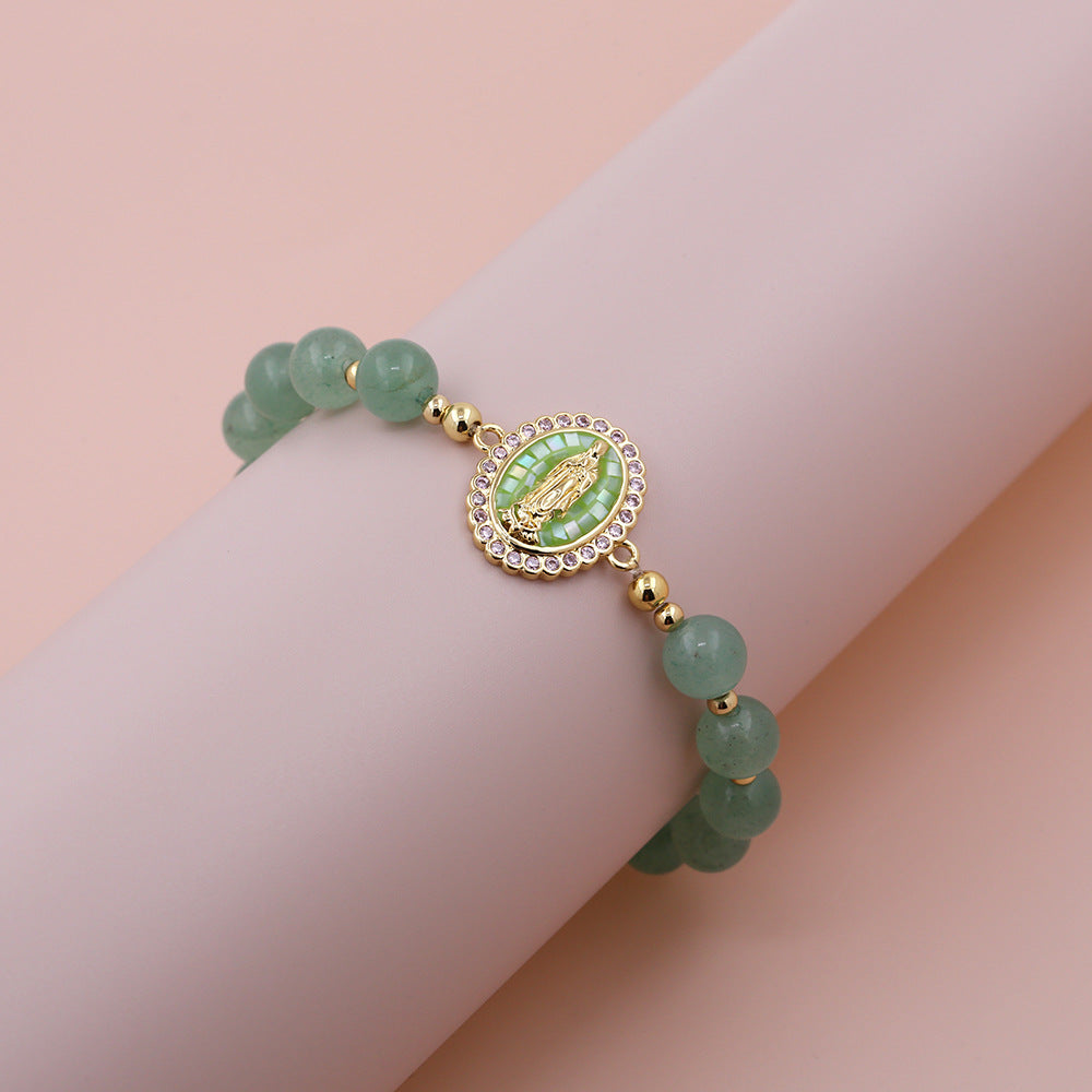 Glücks-Jade-Perlenarmband für Frauen – Bild 1 | LuxeStyle