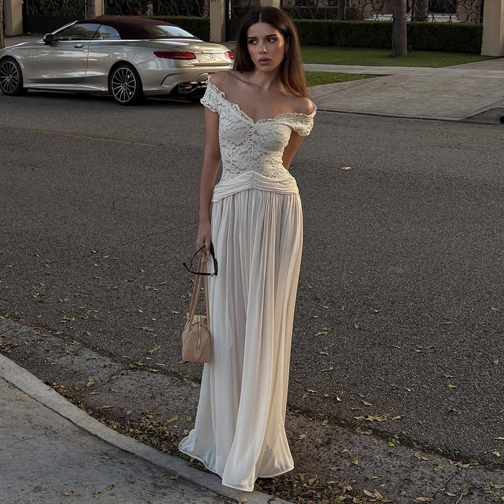 Elegantes Midi-Kleid mit Spitze