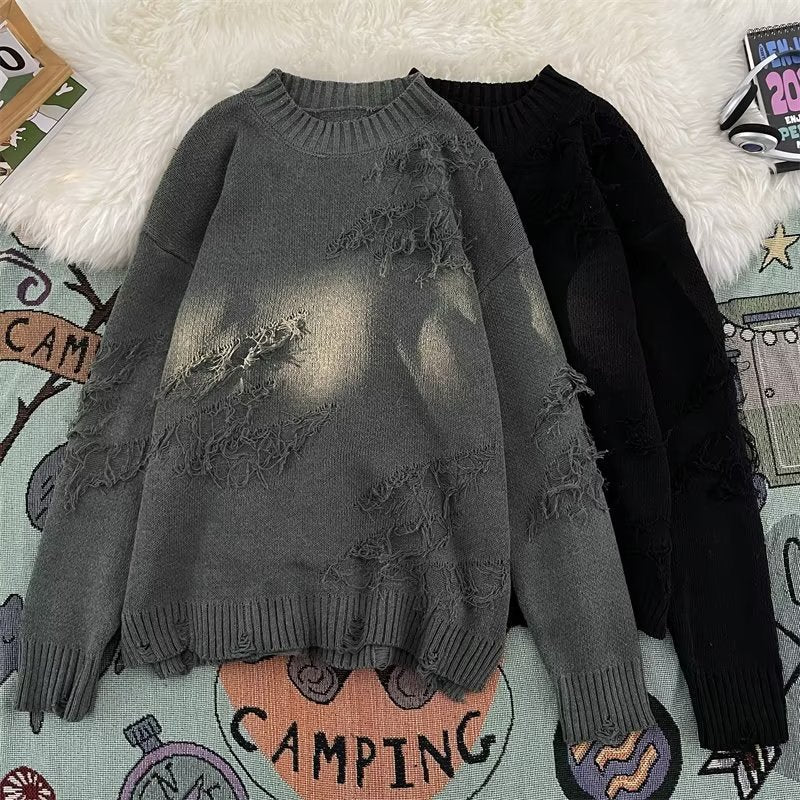 Tasseled Crewneck Strickpullover