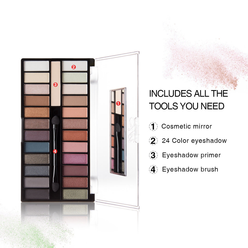 Lidschatten-Palette – 24 matte & schimmernde Farben – Bild 2 | LuxeStyle
