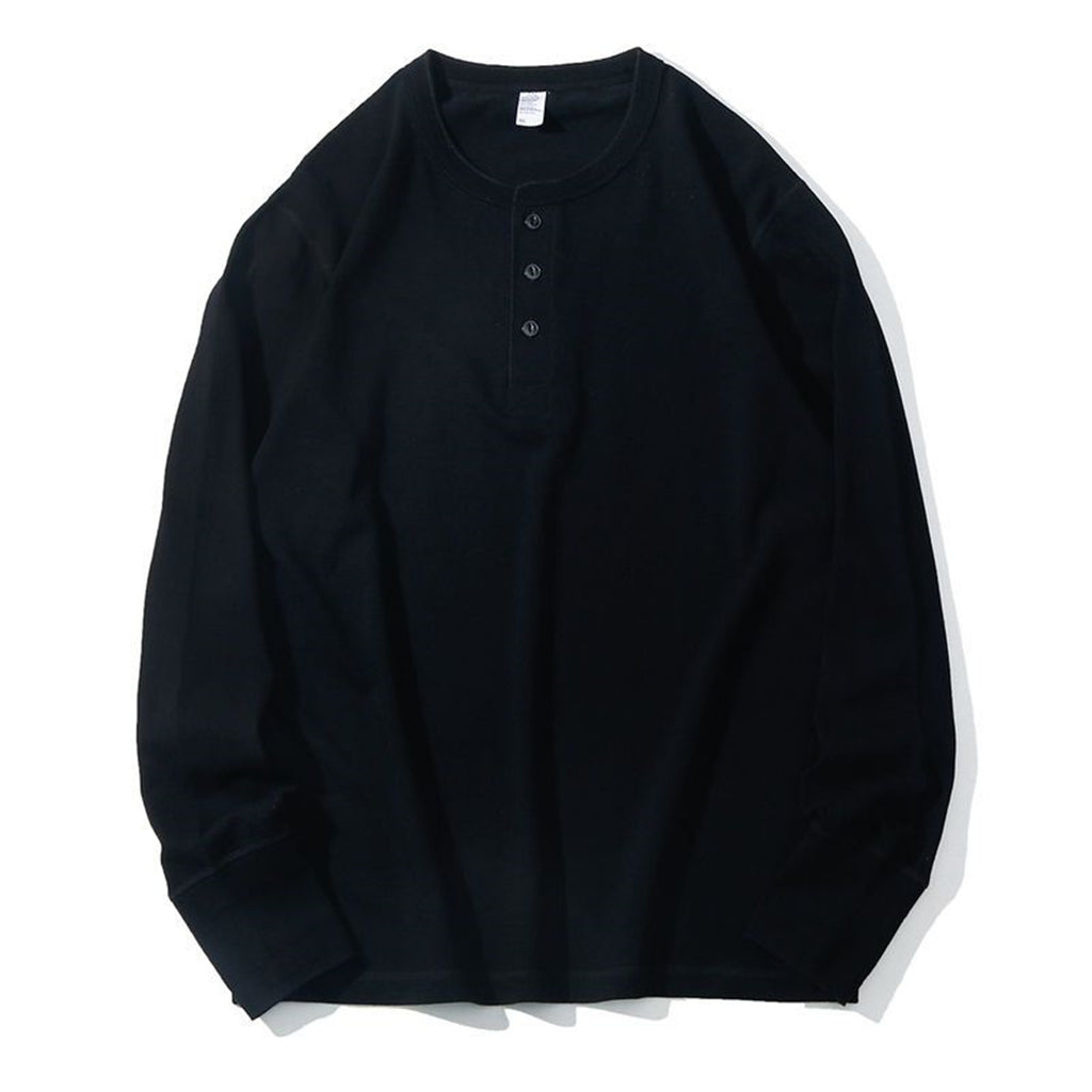 American Henry Langarmshirt mit Stehkragen