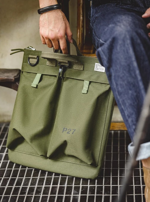 Canvas Crossbody Bag in Militärgrün – Bild 3 | LuxeStyle