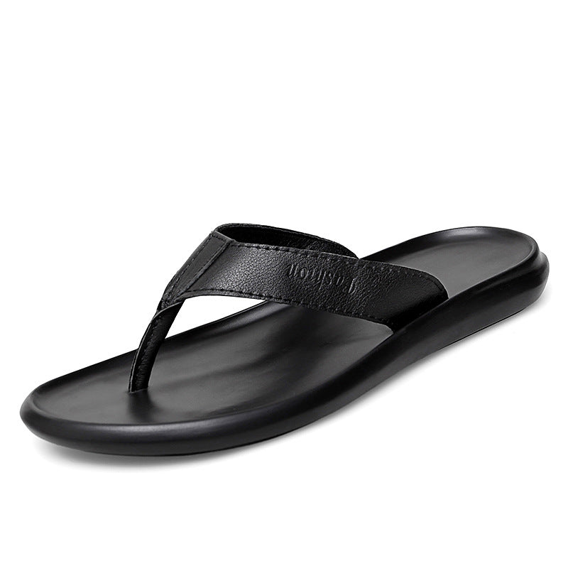 Lässige Leder-Flip-Flops für Herren