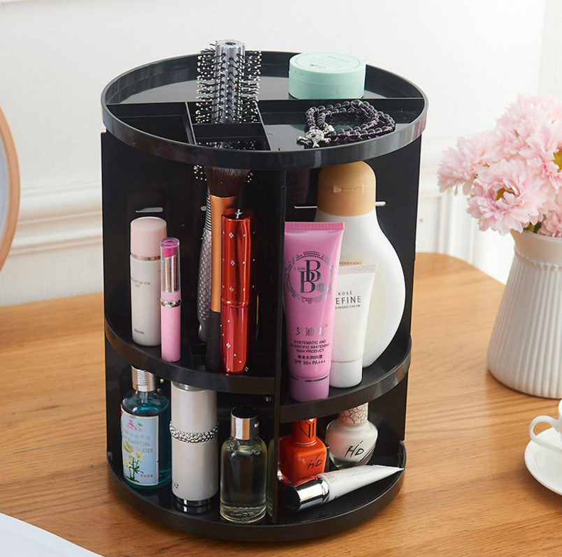 360° drehbarer Make-up Organizer aus Acryl – Bild 6 | LuxeStyle