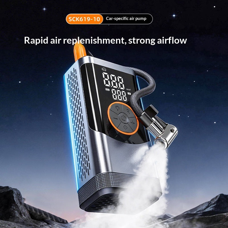 Kabellose, portable Luftpumpe fürs Auto