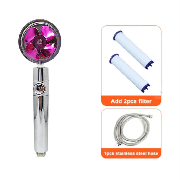 Duschkopf mit Turbo-Ventilator & Wassersparfunktion