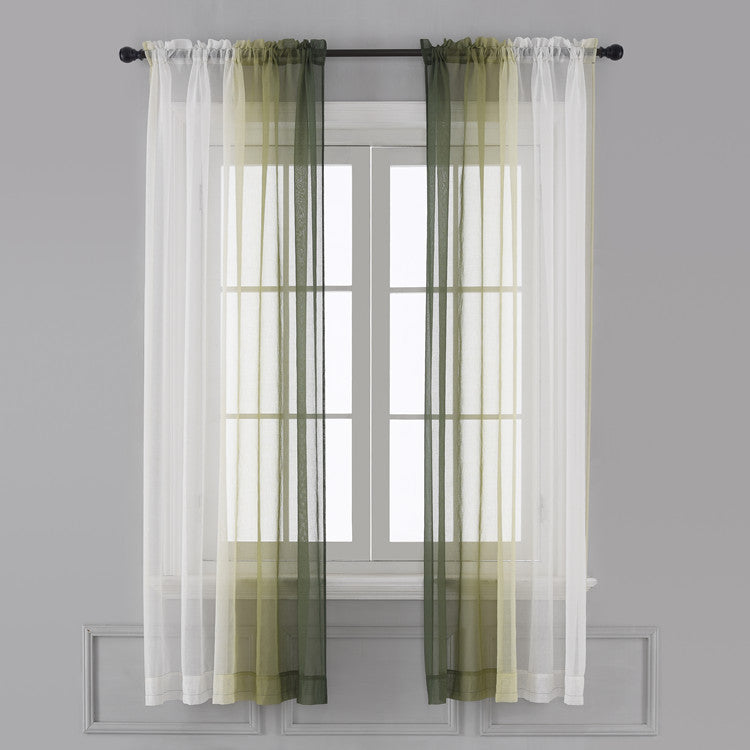Farbverlauf-Vorhang Leinen-Optik – Bild 4 | LuxeStyle