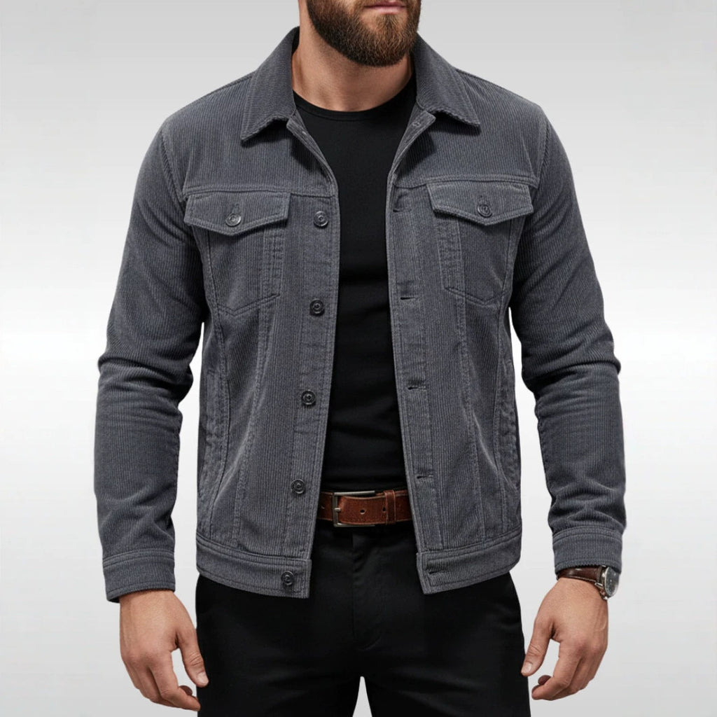 Herren-Cordjacke im Workwear-Stil