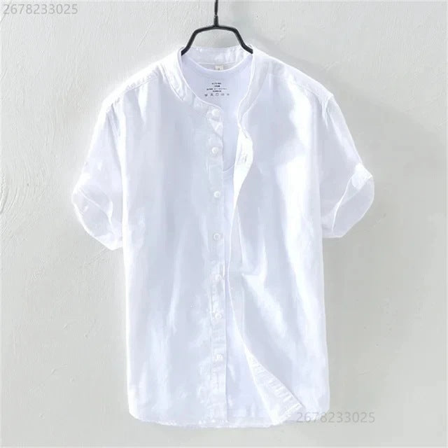 Atmungsaktives Ombre-Shirt im Resort-Stil – kurzärmelig
